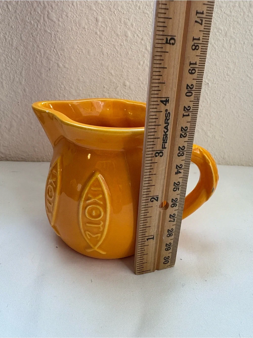 Vintage Witness pottery creamer
